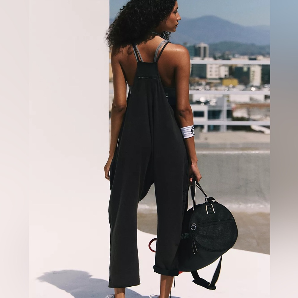 Free People Movement Hot Shot Onesie Stylish Black Jumpsuit popular ⭐️NW… - Picture 3 of 4